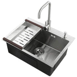 Stainless Steel Sink Single Bowl Kitchen Sink 600 * 450mm (Faucet Not Included)
