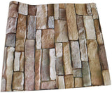 Stacked Stone Pattern Wallpaper self adheresive 0.45*10 m