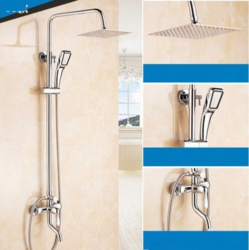 Bath Mixer with Hand Shower Rain Shower Chrome  FLC-C2