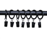Metal Curtain Rings Curtain Hooks Black Color 10 Pics Free Shipping