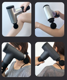 Fascial Wireless Deep Musscle Stimuliator Vibrattion Deep Muscle Massage Gun Black