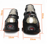 Brand New  Motorcycle stainless steel riding gear knee protection elbow four-piece set