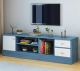Entertainment TV Unit Blue Color with 1 Door n 2 Drawers  140cm