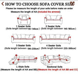 4 Seat  Sofa Cover Cotton Elastic Sofa Slipcovers Corner Cover