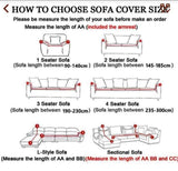 2 Seat  Sofa Cover Cotton Elastic Sofa Slipcovers Corner Cover