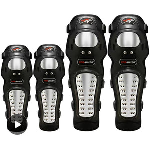 Brand New  Motorcycle stainless steel riding gear knee protection elbow four-piece set