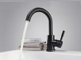 Basin Mixer Tapware Column Vanity Tap Matt Black #Xiaowan