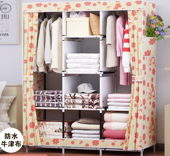 Portable Clothes Wardrobe Storage Cupboard # SIGUA-nvren – ushopnz