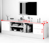 Entertainment TV Unit Blue Color with 1 Door n 2 Drawers  140cm